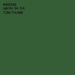 #365E36 - Tom Thumb Color Image